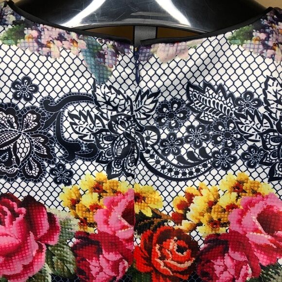 Cynthia Steffe floral dress sz 12 - Picture 5 of 11